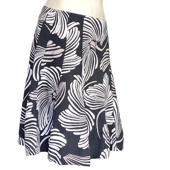 NEW YORK & COMPANY Skirt Linen Tropical Floral Lightweight Sz 10 #176C - Picture 2 of 7